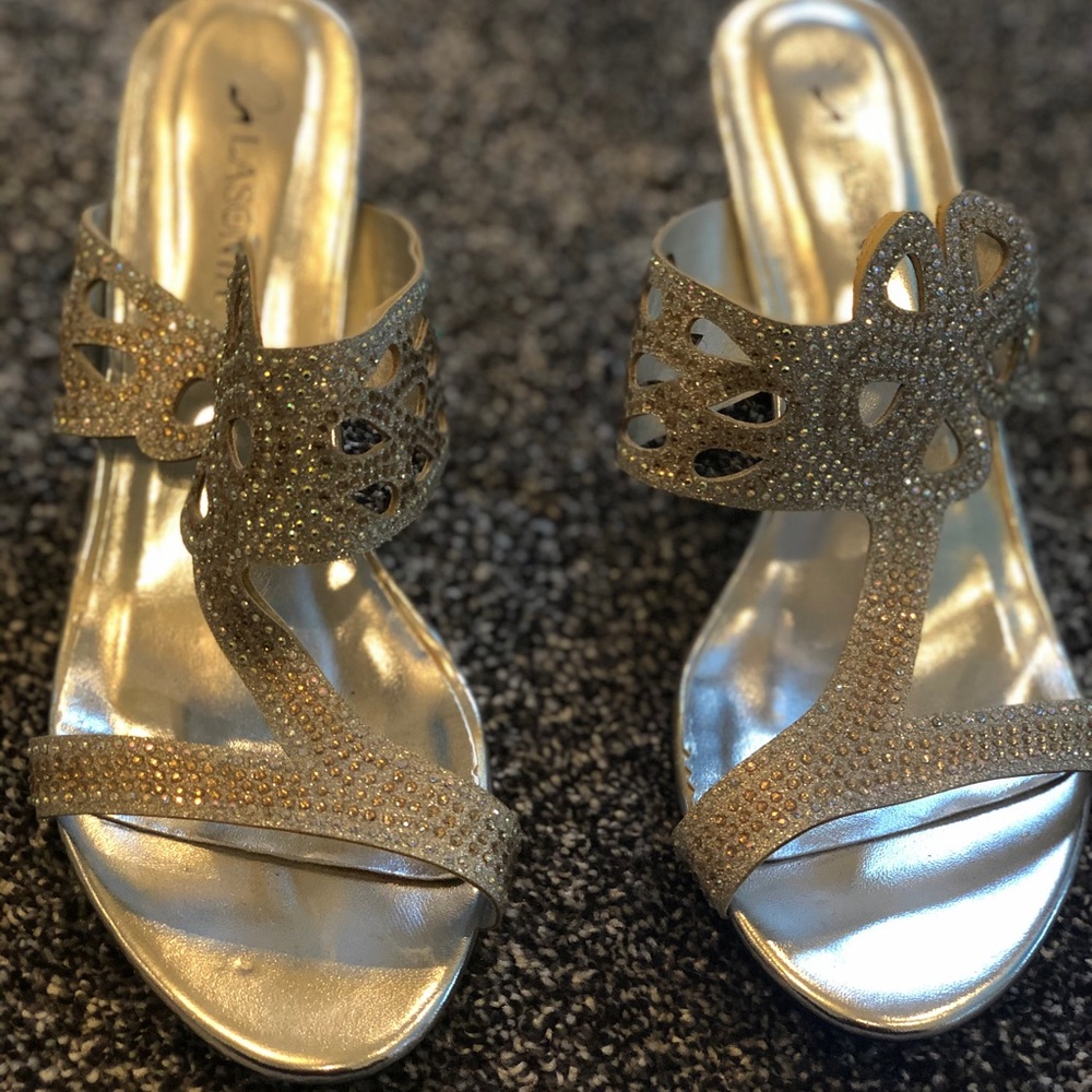 Brand new Party wear silver sandals